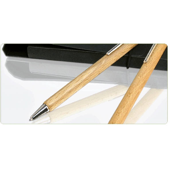 Forest Kugelschreiber und Bleistift in Beutel aus recyceltem Karton - PEFC 100%